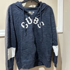 Blue Hoodie‎ with White Accents